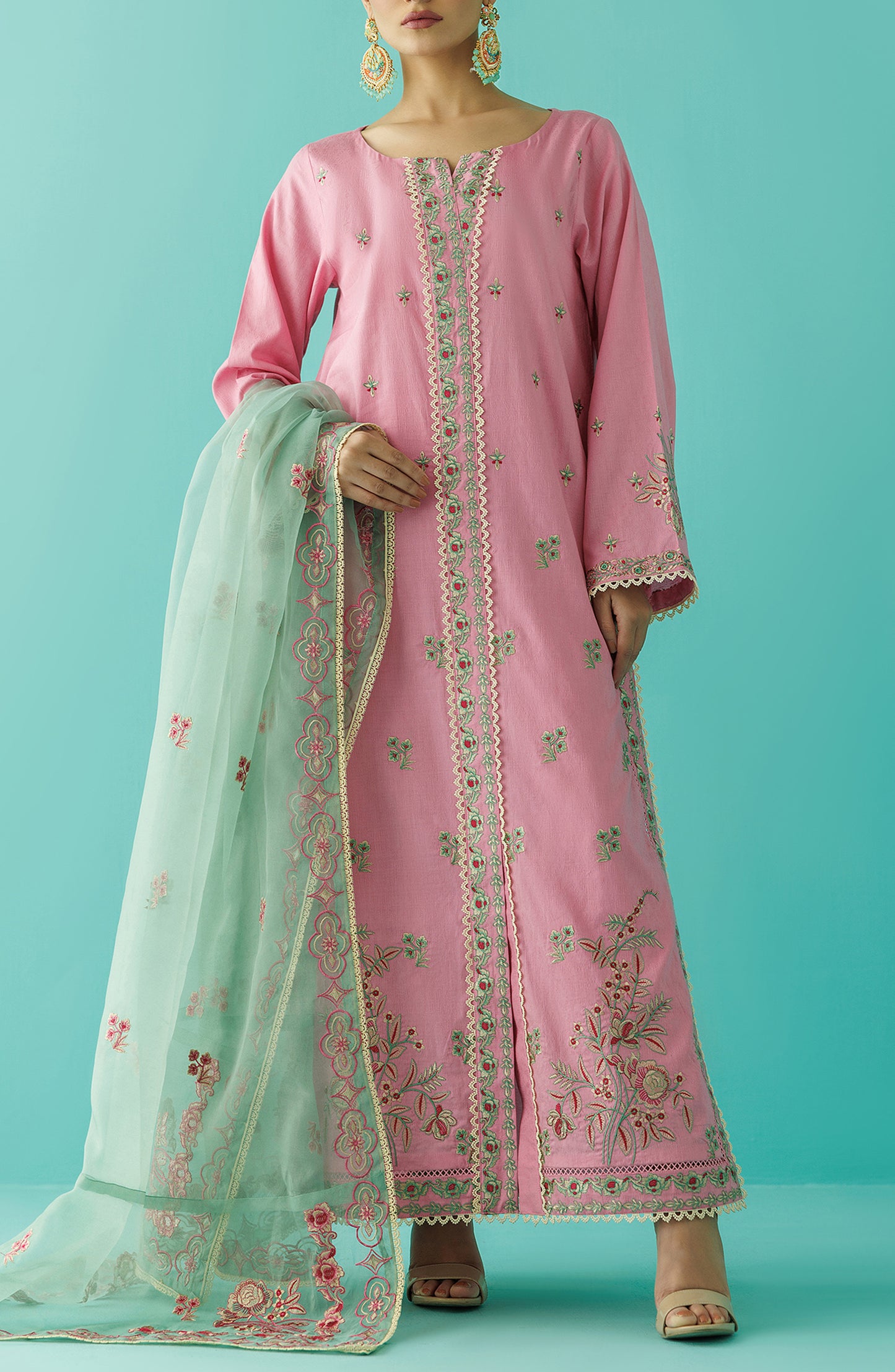 Unstitched | 3 Piece | Embroidered Jacquard | OTL-24-001