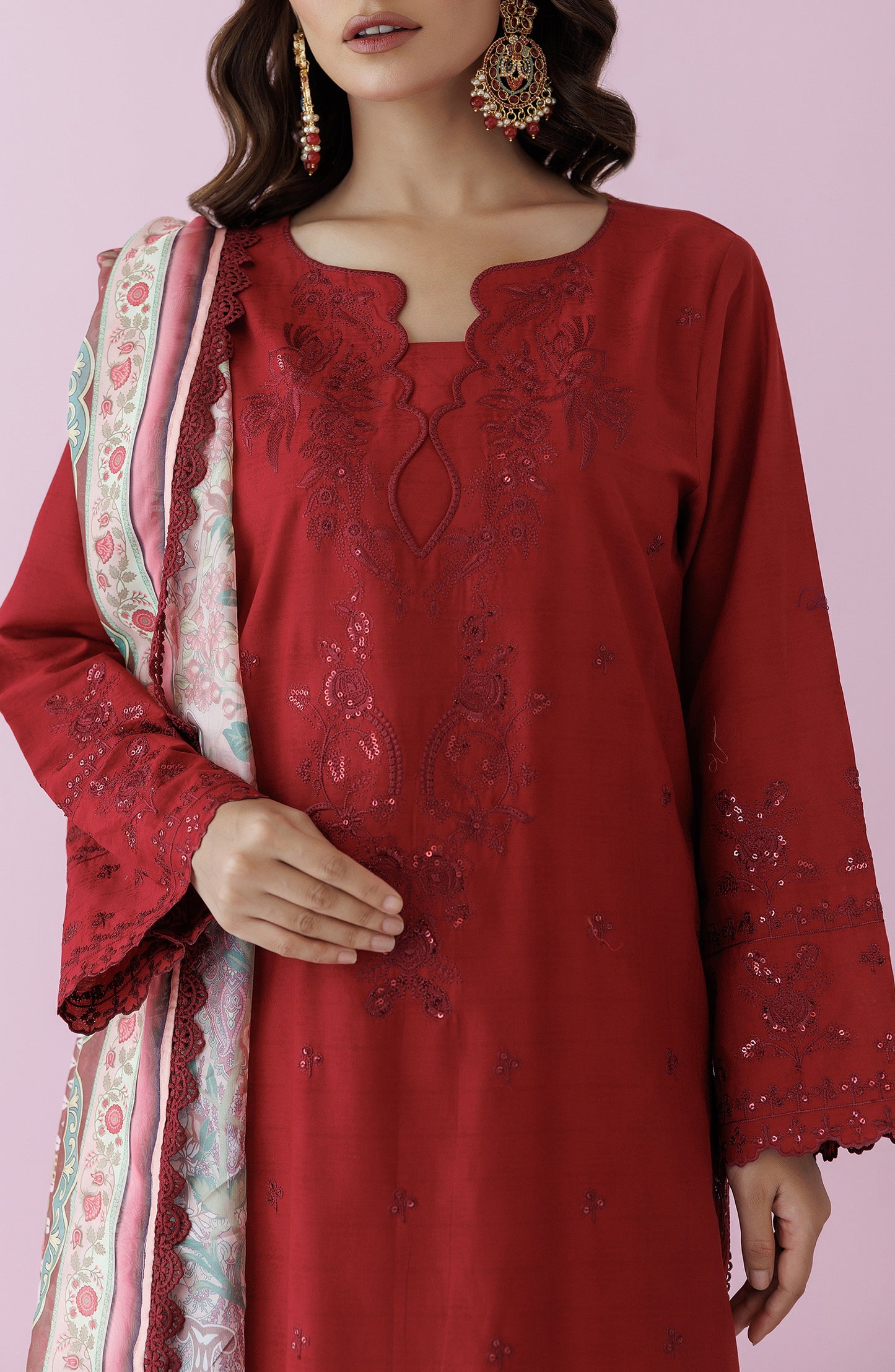 Unstitched | 3 Piece | Embroidered Jacquard | OTL-24-007