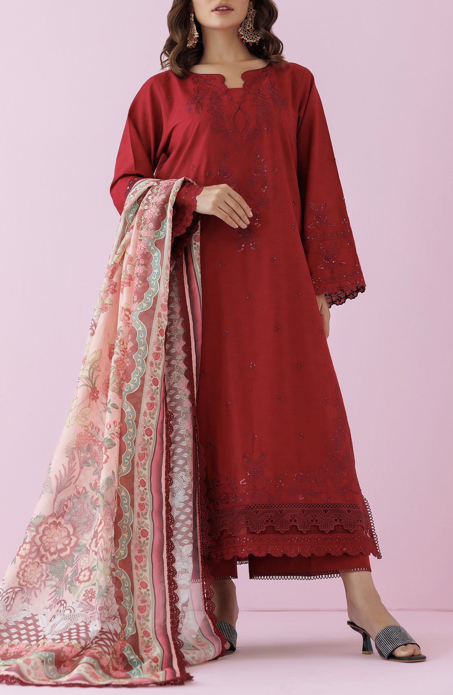 Stitched | 3 Piece | Premium Embroidered Jacquard | OTL-24-007