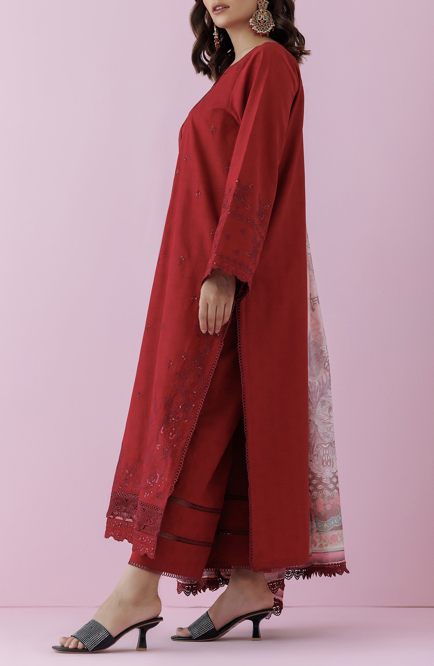 Unstitched | 3 Piece | Embroidered Jacquard | OTL-24-007