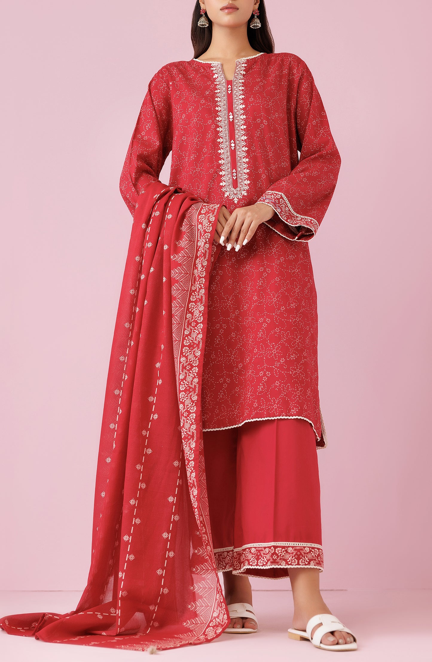 Unstitched | 3 Piece | Embroidered Lawn | OTL-24-123