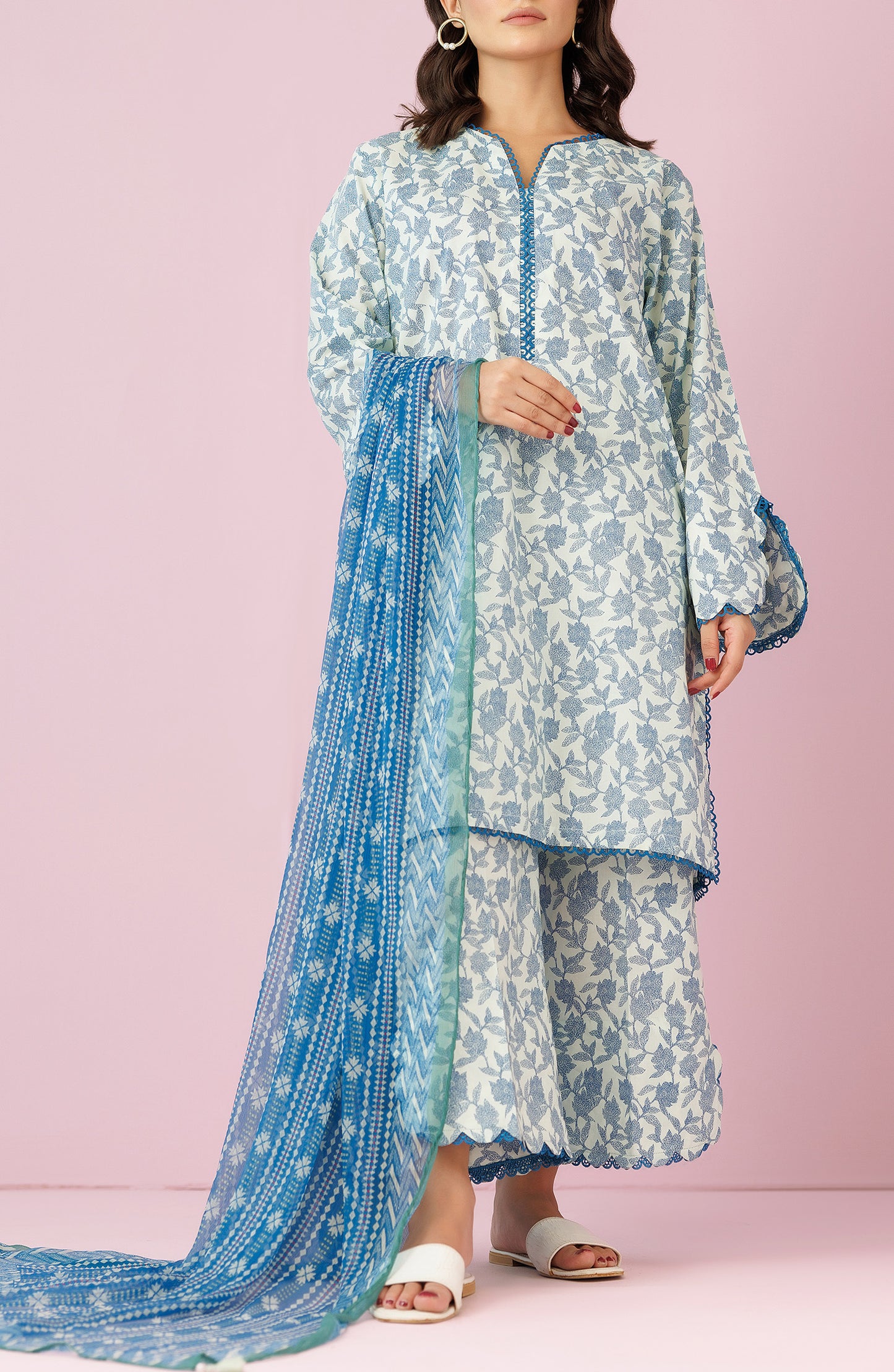 Unstitched | 3 Piece | Printed Lawn | OTL-24-302