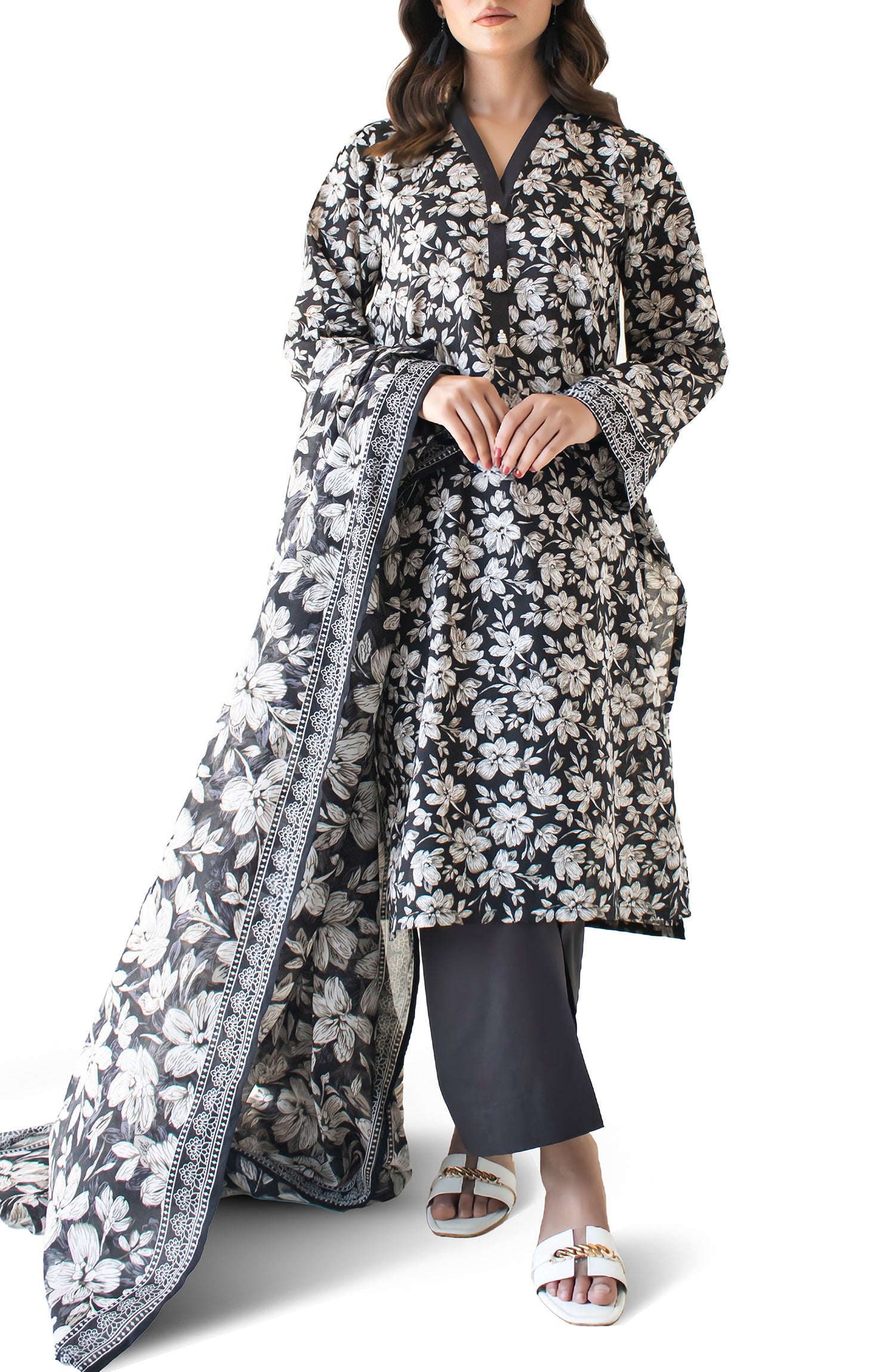 Unstitched | 3 Piece | Printed Lawn | OTL-24-316