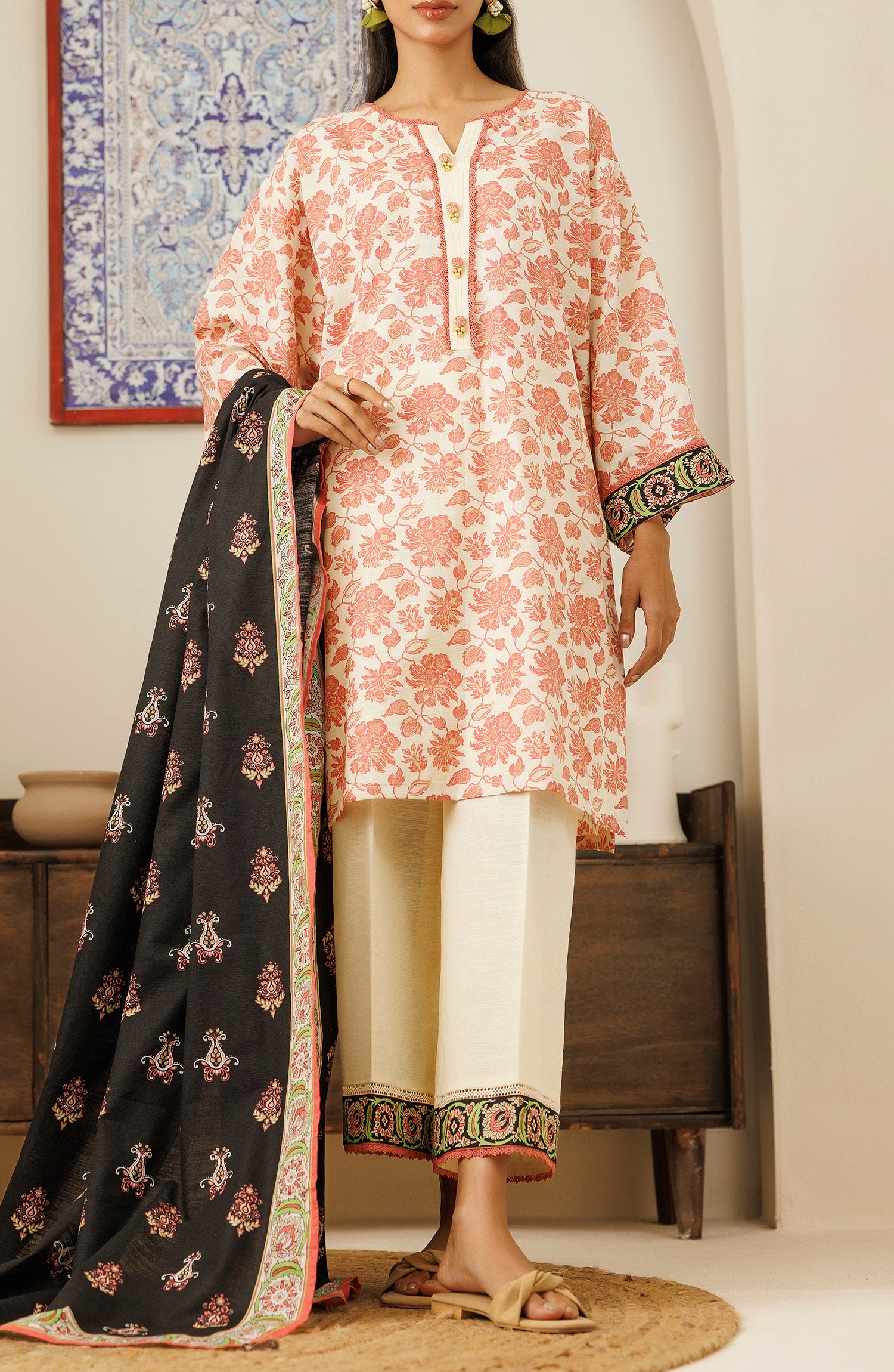 Unstitched | 3 Piece | Printed Khaddar | OTL-24-425