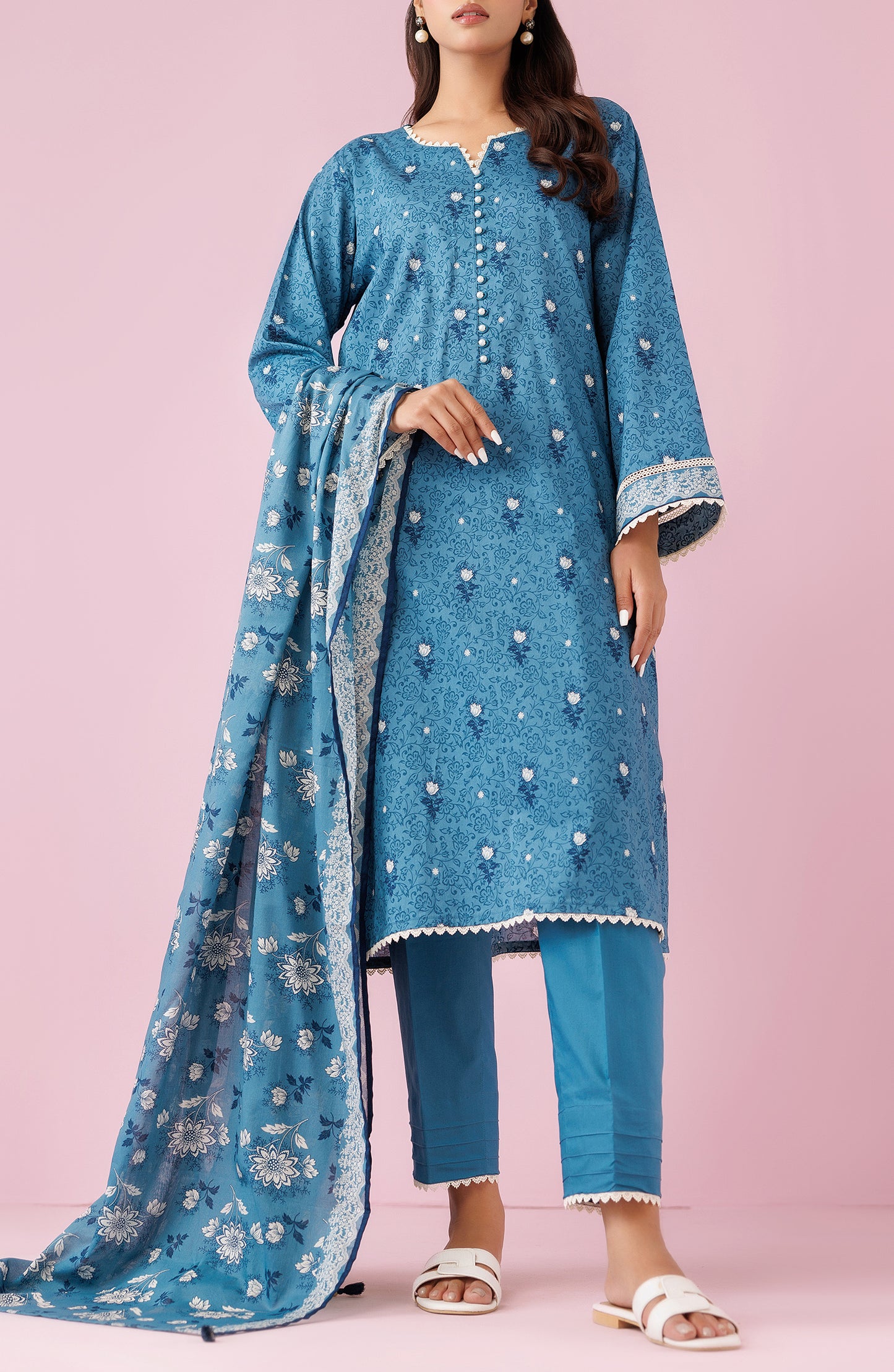 Unstitched | 3 Piece | Printed Lawn | OTL-24-465