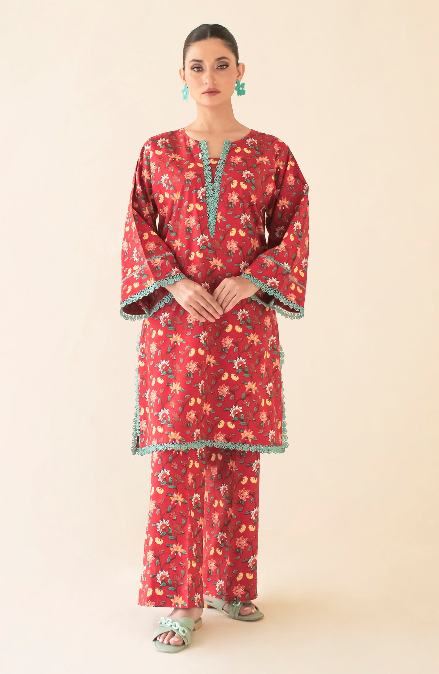 Stitched Printed Shirt & Pant - 2 Piece (COORDSET) - WRCC24W-2002