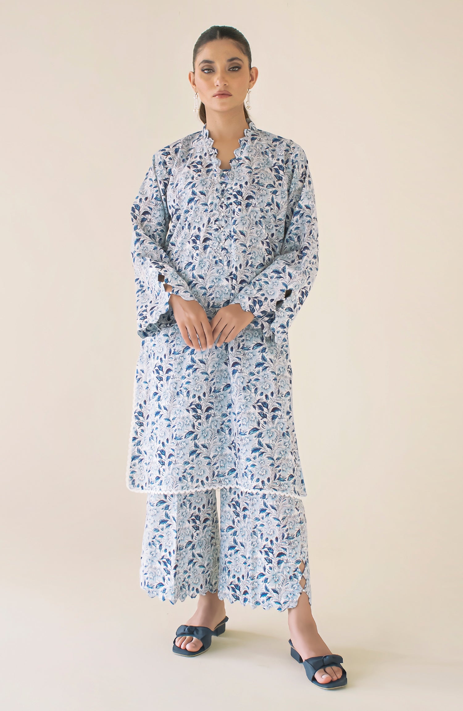 Stitched Printed Shirt & Pant - 2 Piece (COORDSET) - WRCV24S-2022