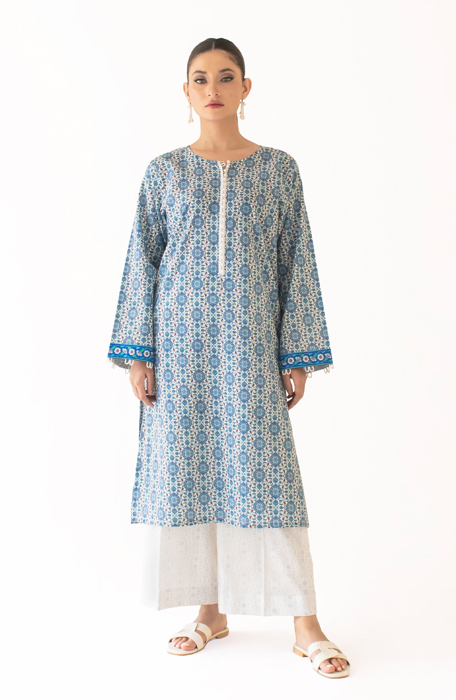 Stitched Printed Shirt & Pant - 2 Piece (COORDSET) - WRCV24S-2037