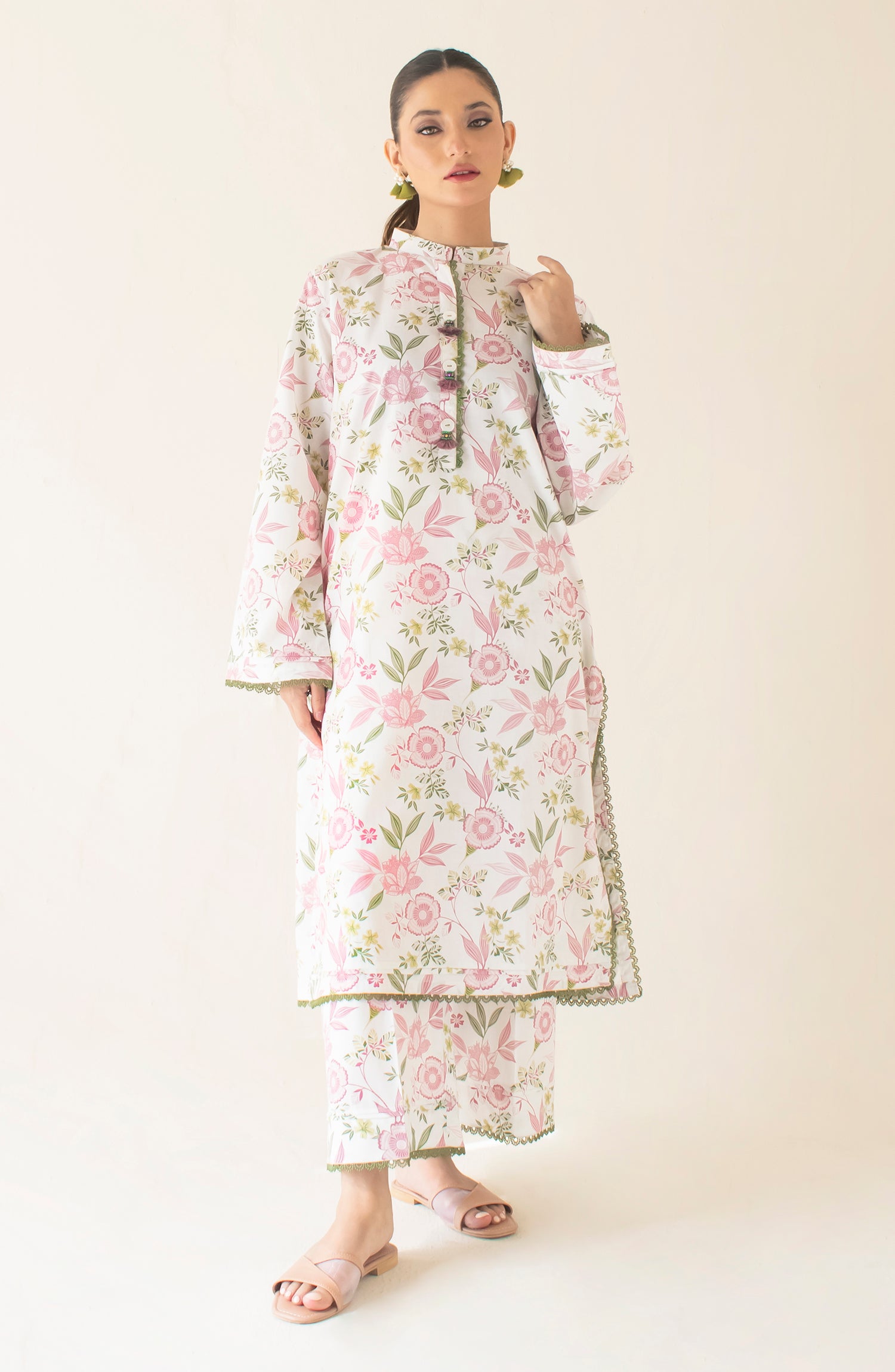 READY TO WEAR Printed Shirt & Pant - 2 Piece (COORDSET) - WRCV24S-2038