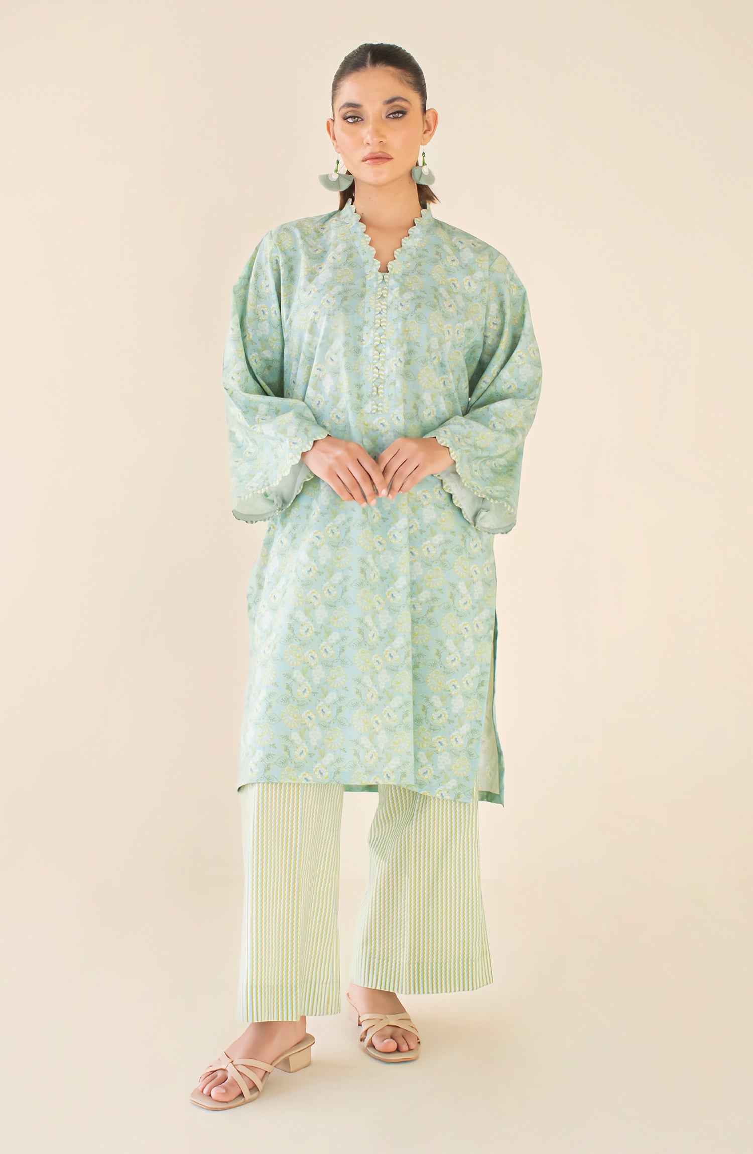 Stitched Printed Shirt & Pant - 2 Piece (COORDSET) - WRCV24S-2040