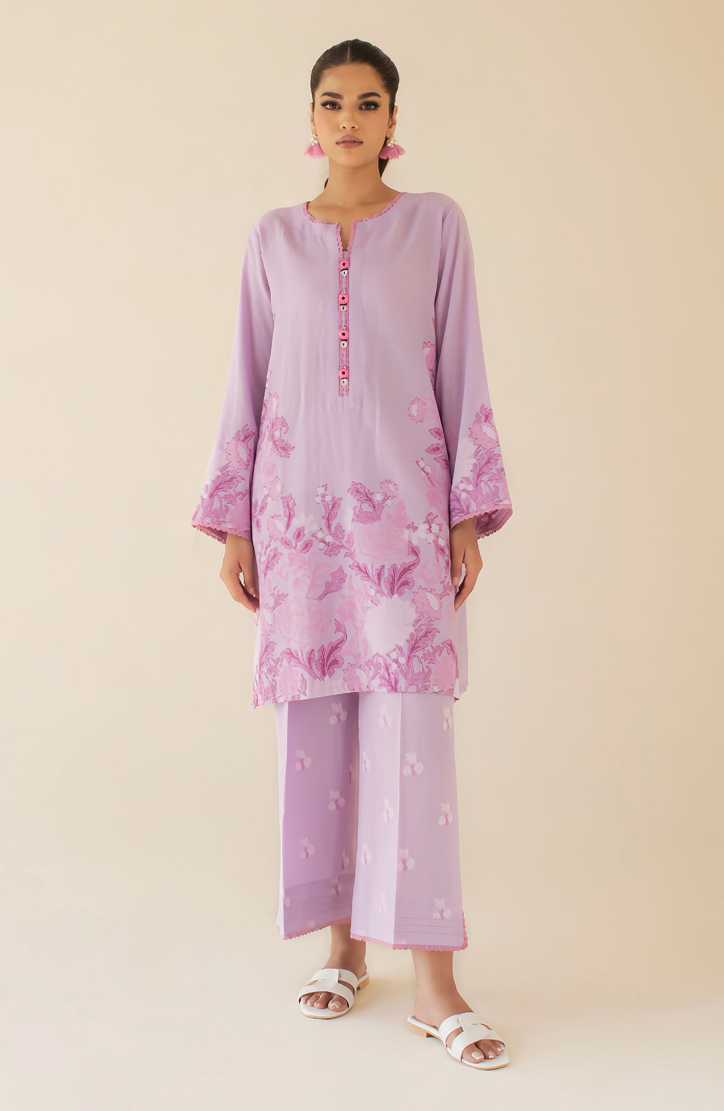 Stitched 2 Piece Plain Jacquard Shirt and Yarn dyed Jacquard Pant  (WRCY24S-2003)