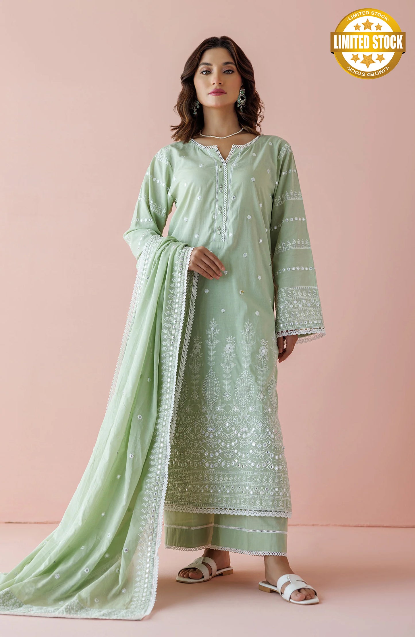 Unstitched | 3 Piece | Chikankari | WRFC24S-3007