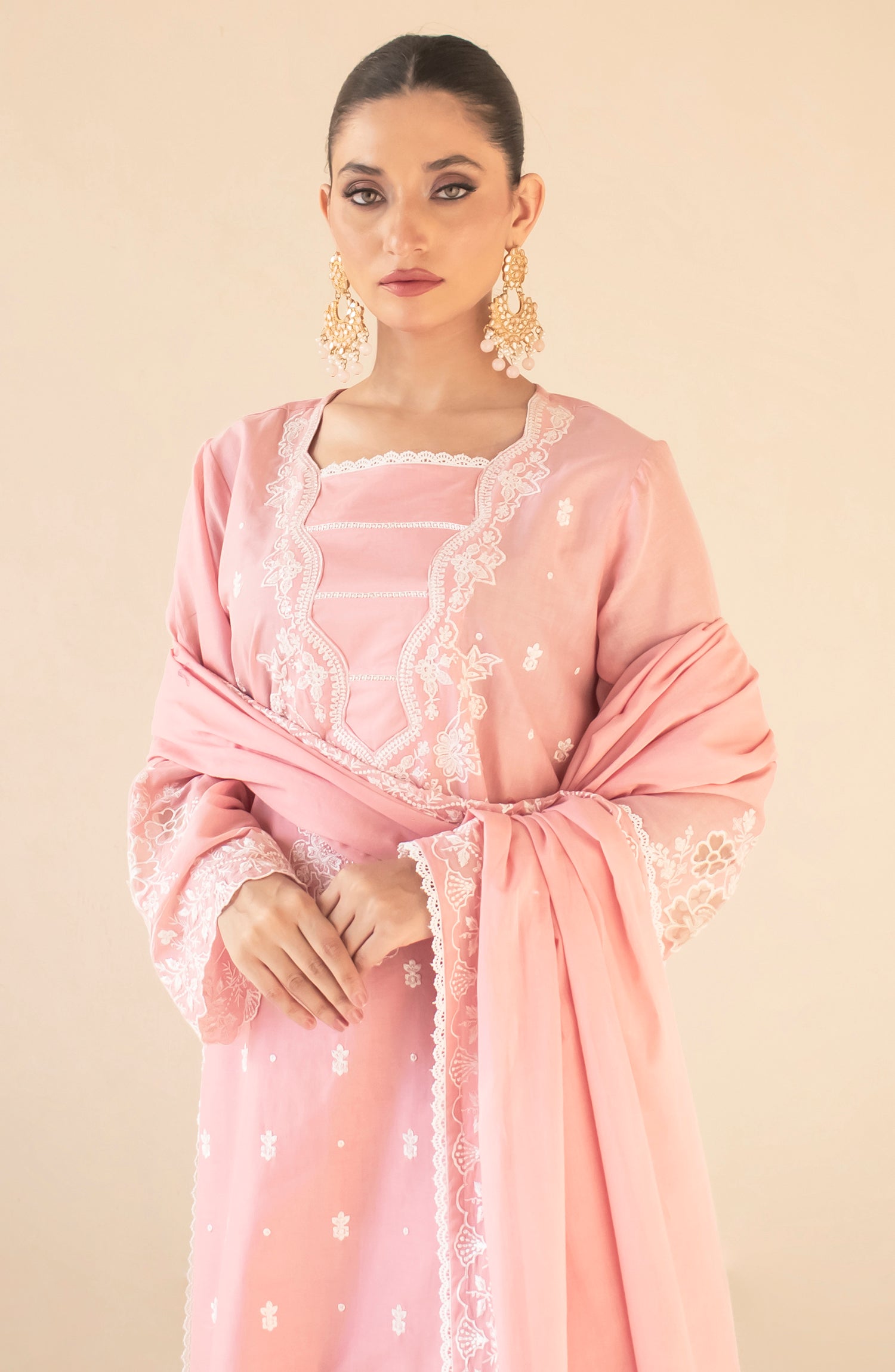 Unstitched Chikankari Shirt Dupatta & Pant - 3 Piece - WRFC25S-3004