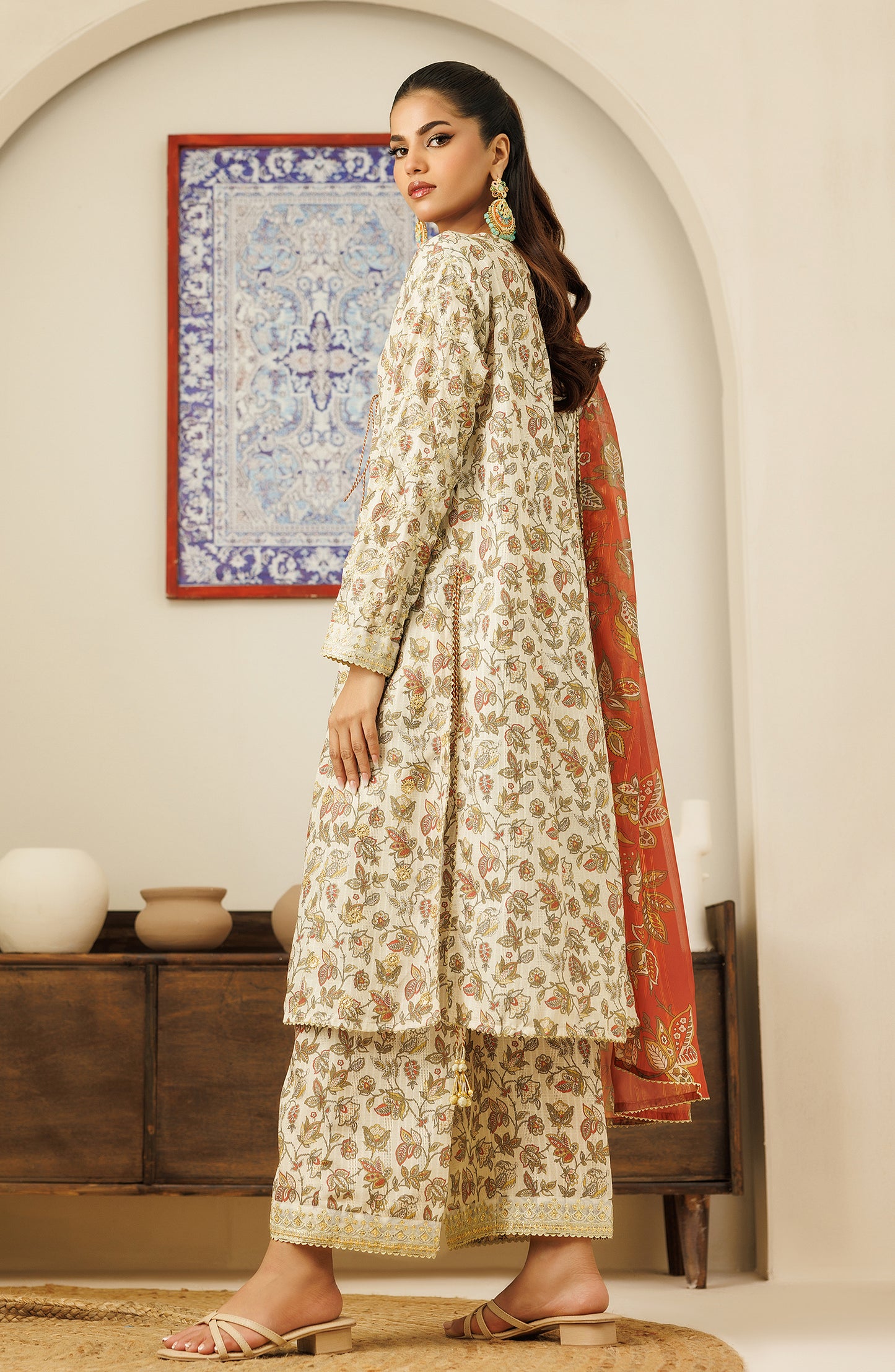 Unstitched Shirt Dupatta & Pant 3 Piece-WRFZ24S-3001