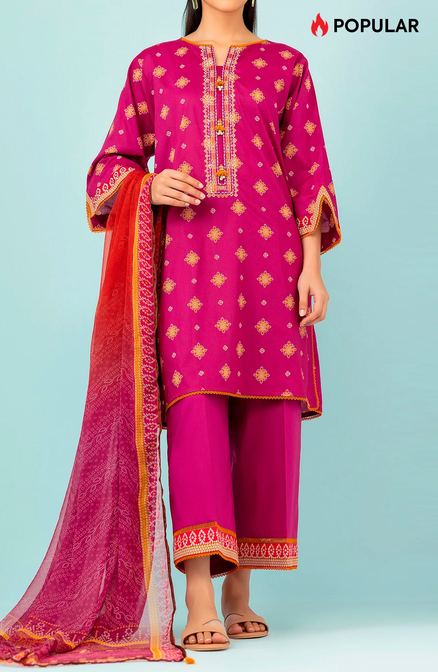 Unstitched | 3 Piece | Embroidered Lawn | OTL-24-110