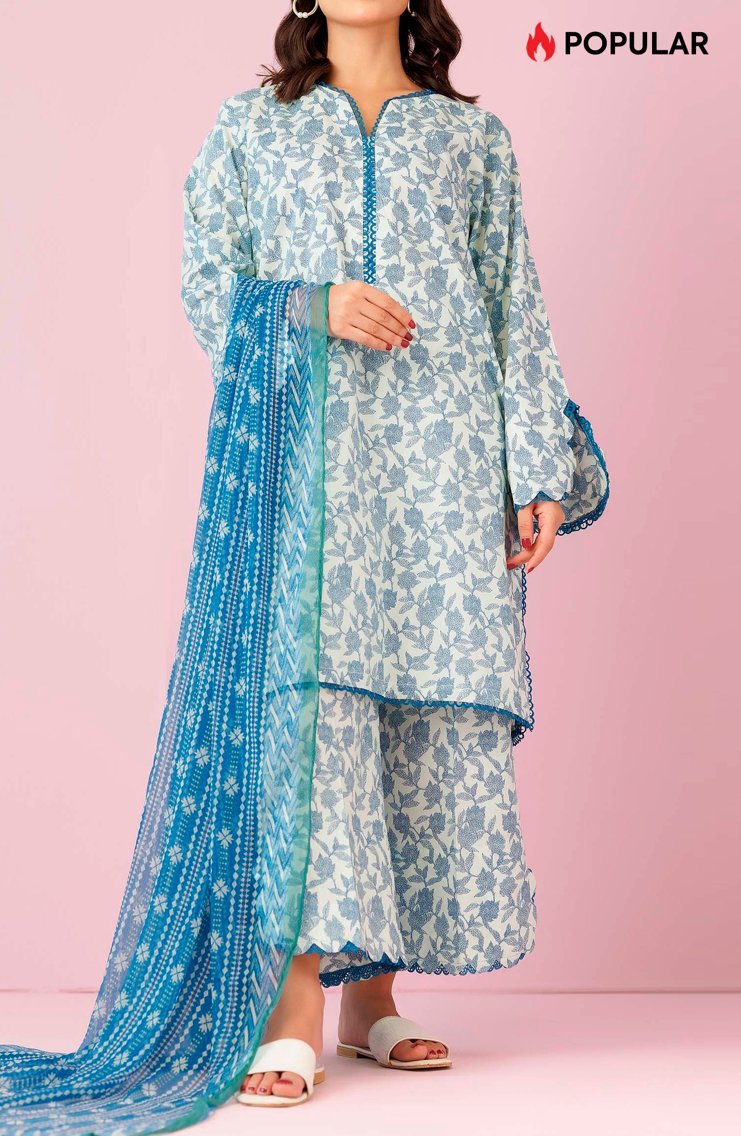 Unstitched | 3 Piece | Printed Lawn | OTL-24-302