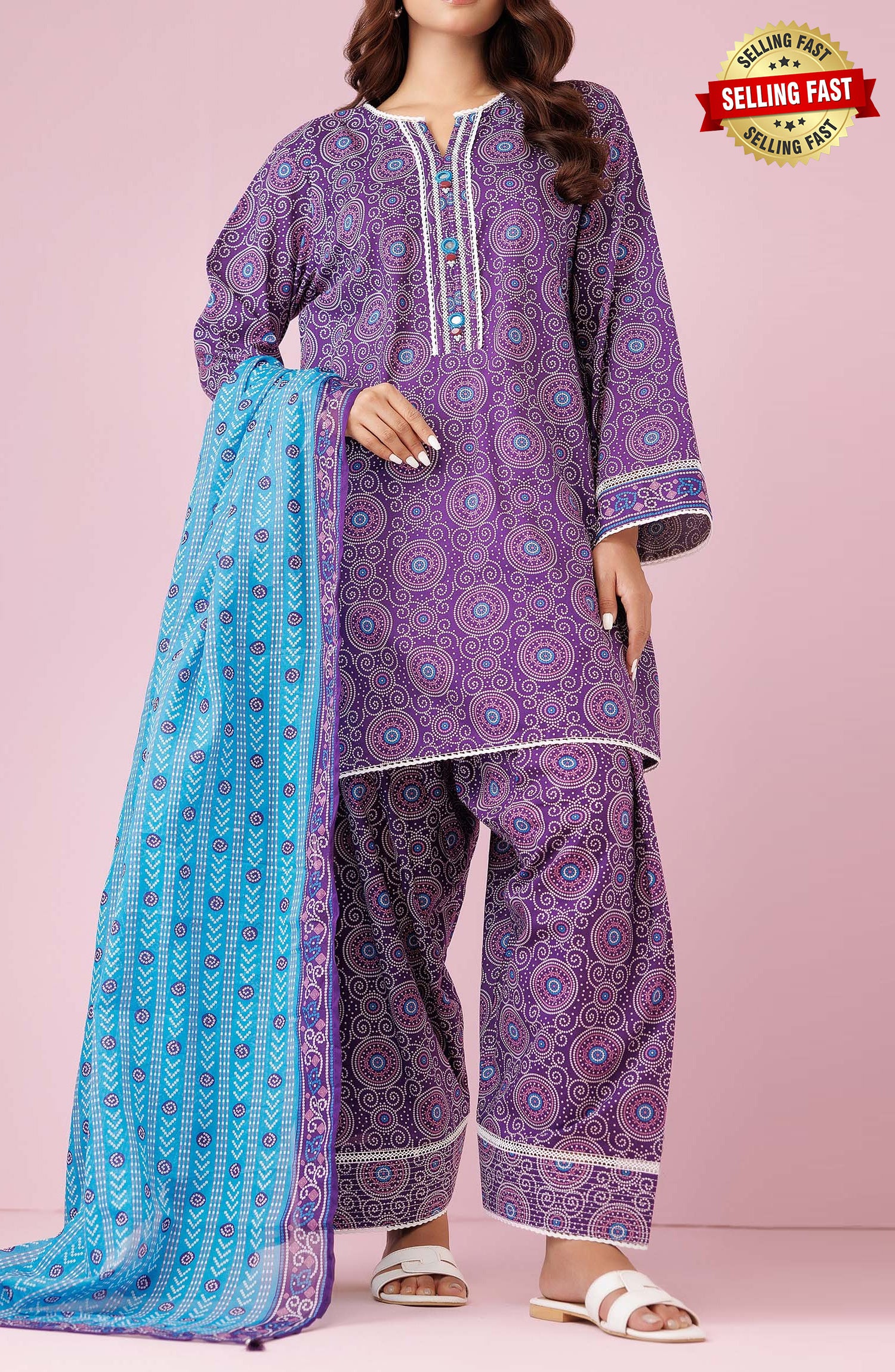 Unstitched | 3 Piece | Printed Lawn | OTL-24-376