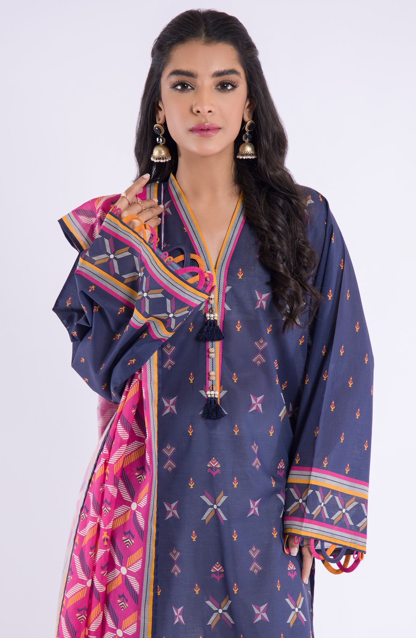 NRDS-22-013/S BLUE LAWN  READY TO WEAR SHIRT DUPATTA