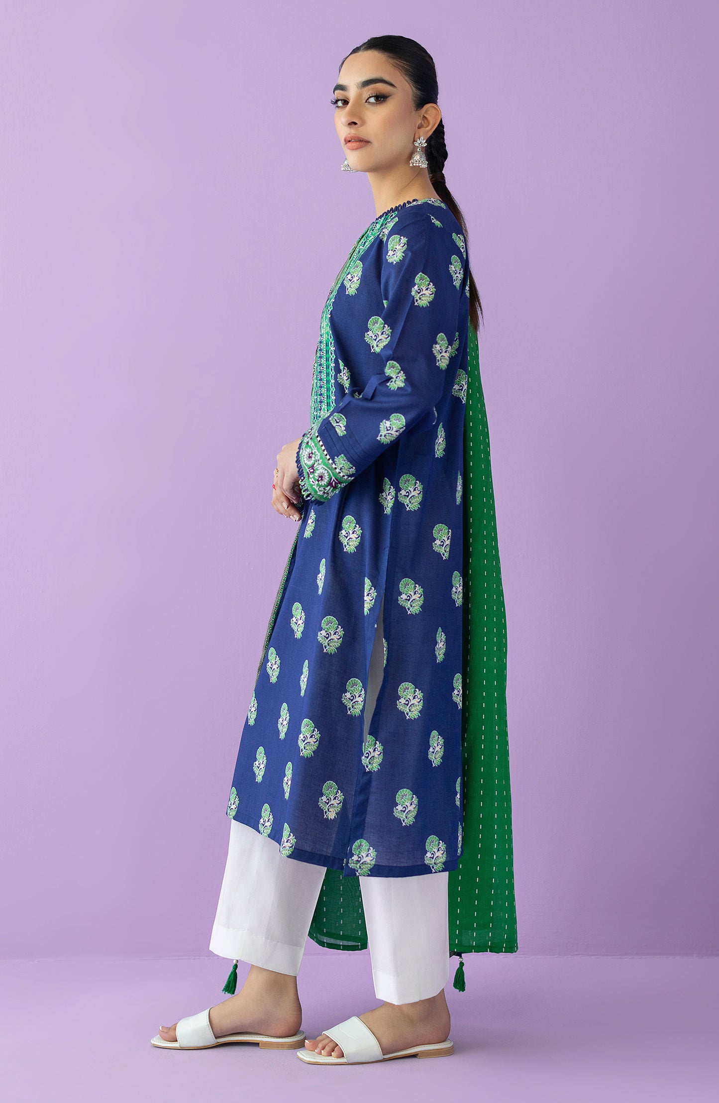 NRDS-23-012/S BLUE LAWN  READY TO WEAR SHIRT DUPATTA