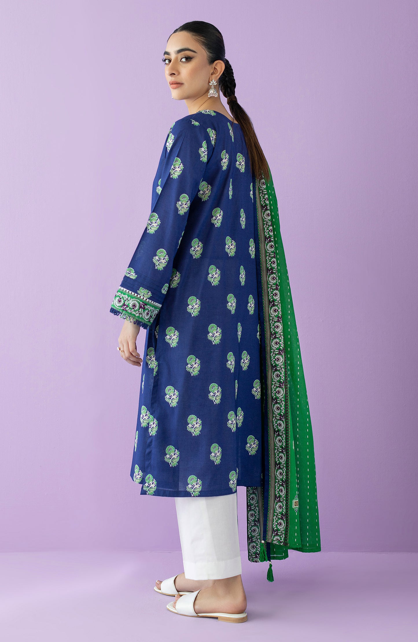 NRDS-23-012/S BLUE LAWN  READY TO WEAR SHIRT DUPATTA