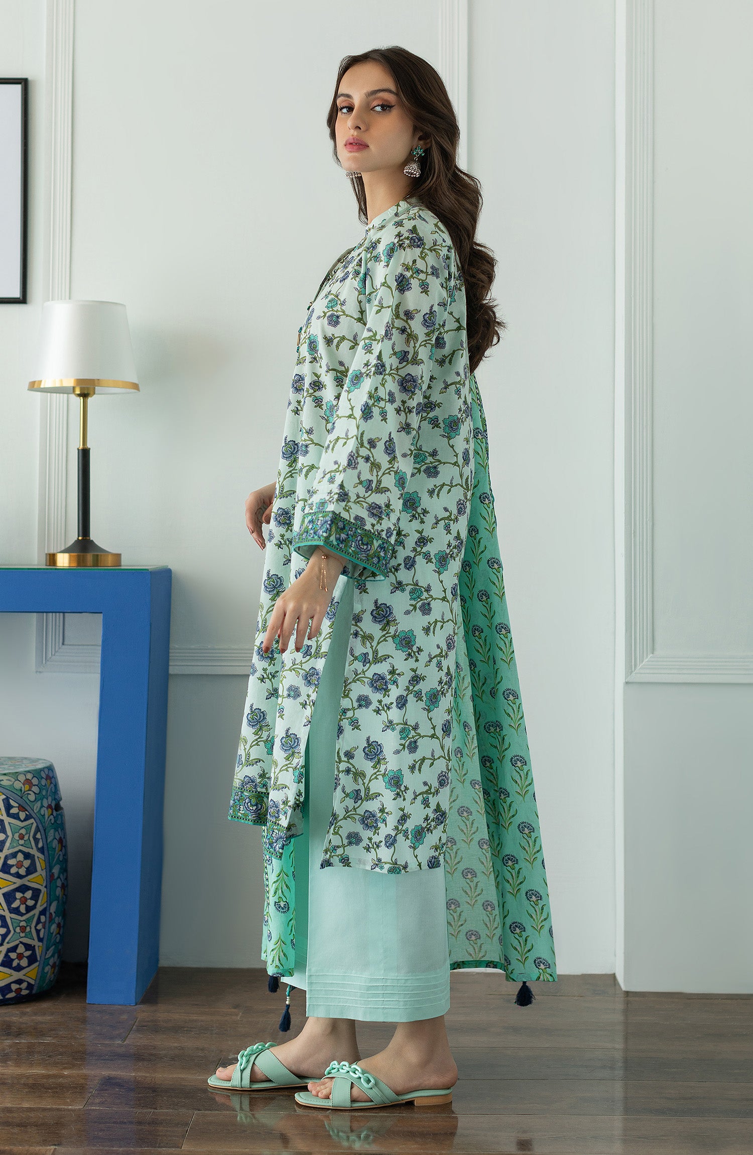 OTL-23-020/S GREEN LAWN  READY TO WEAR SHIRT DUPATTA PANTS