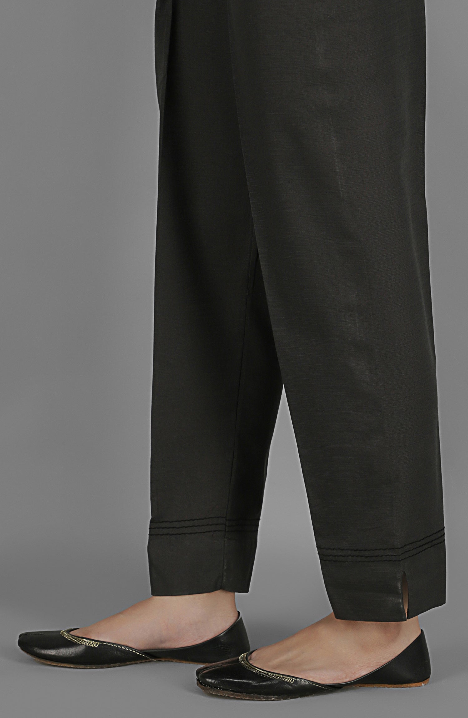 NRP-68/S BLACK KHADDAR SCPANTS READY TO WEAR PANTS